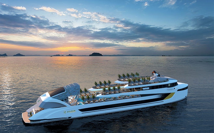 Du thuyền Dolphin Hạ Long 8 tiếng