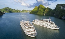Tầm nhìn từ trên cao của Paradise Elegance Cruise Halong
