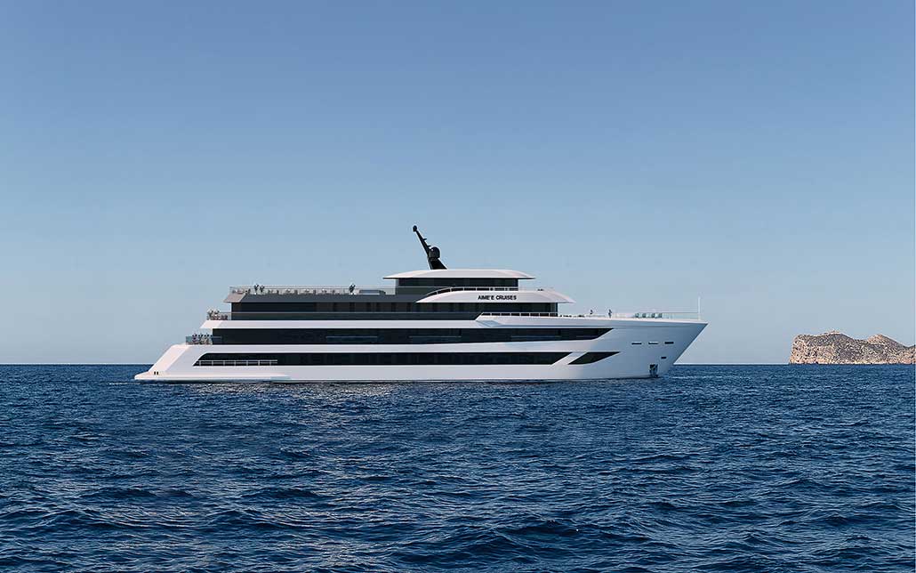 Du thuyền Aime’e Cruises 6 sao sang trọng, ra mắt tháng 11/2025 trên Vịnh Hạ Long