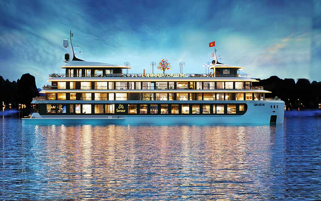 Du thuyền L’Amous Cruise sang trọng trên Vịnh Hạ Long, ra mắt năm 2025